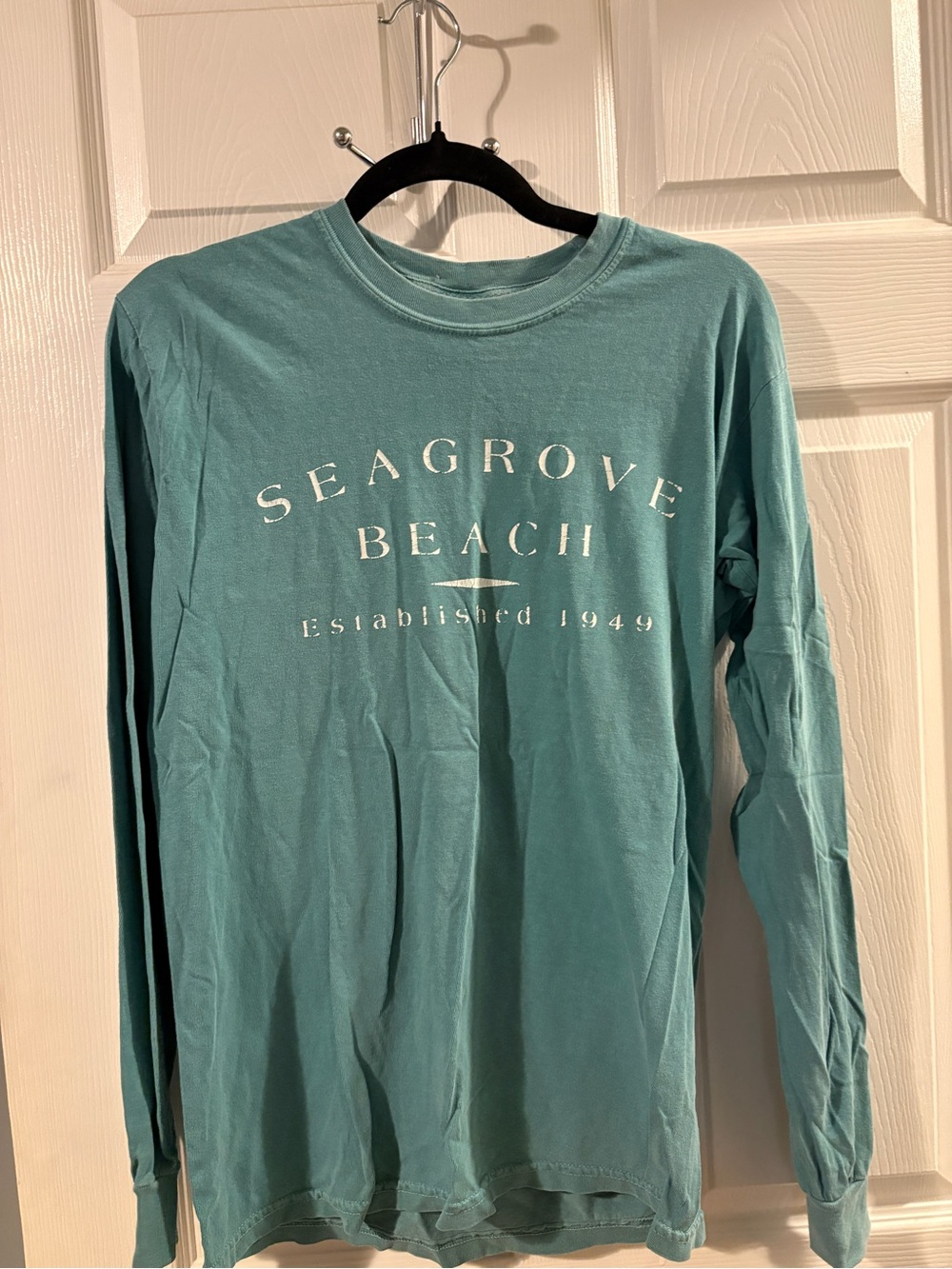 Seagrove Beach Long-Sleeve Tee in Teal